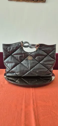 Bolsa Arezzo Preta Couro Mari Grande