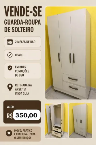 Guarda roupa solteiro 