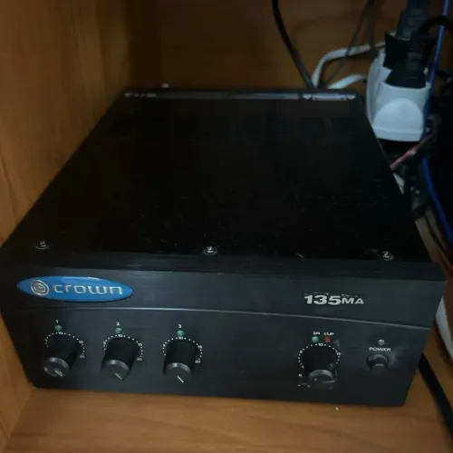 amplificador de som música crown