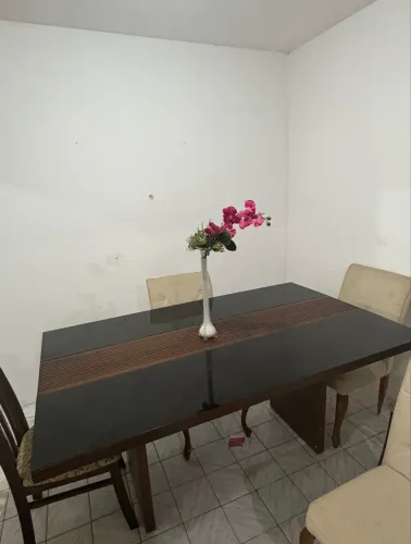 Mesa tampo de vidro 