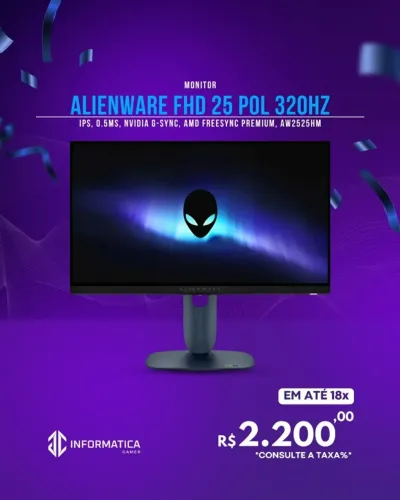 MONITOR ALIENWARE FHD 25 POL 320HZ