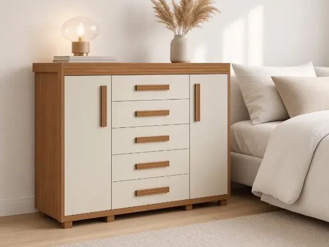 Cômoda Havana 5 Gavetas 1,55m 100% MDF (NOVO A PRONTA ENTREGA)