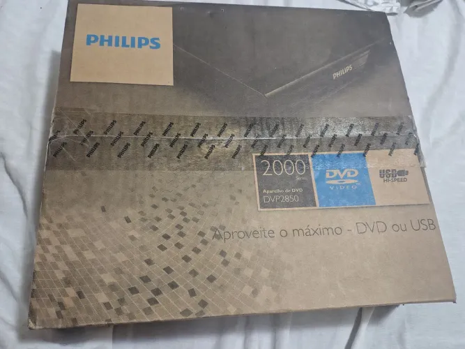 DVD Player Philips DVP2850 Série 2000 Com Entrada USB - Novo E Lacrado Na Caixa!