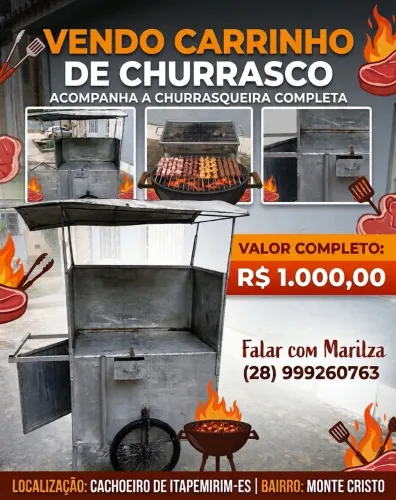 Carrinho de churrasco