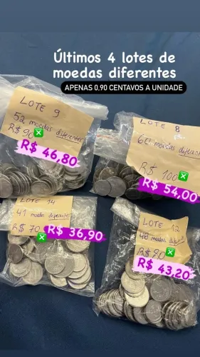 Lote Moedas Antigas