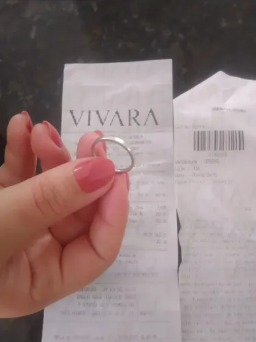 Aliança Vivara prata