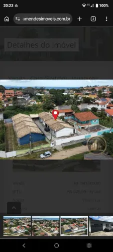 Vendo casa a 600 metros da lagoa com RGI