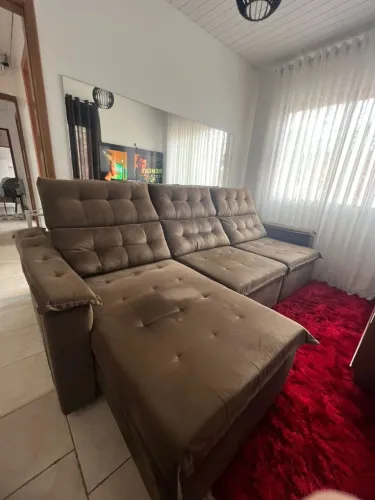 Sofá retrátil e reclinável lindo e impecável!!!