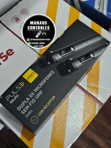 Dois microfone sem fio (novo) R$450 valor a vista 