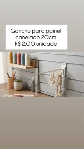 GANCHO PARA PAINEL CANALETADO