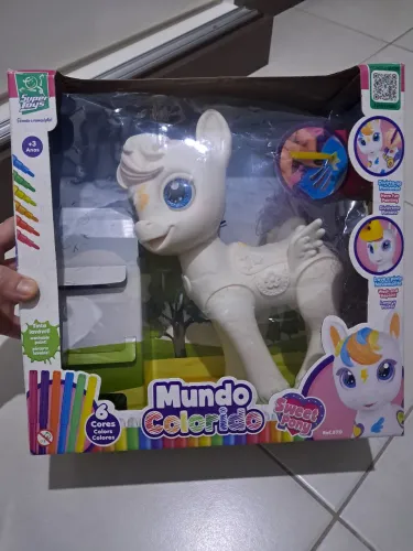 Unicórnio pra pintura-Mundo Colorido Sweet Pony