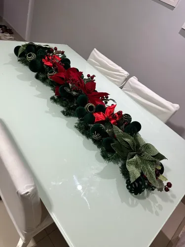 Mesa Vidro Leitosa 6 lugares