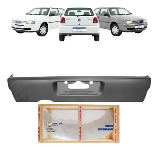 Parachoque Traseiro Vw Gol Bola G2 1995 A 1999 Novo