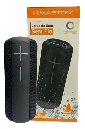 Caixa de Som H'Maston TN02 Preta 16W (Novo)