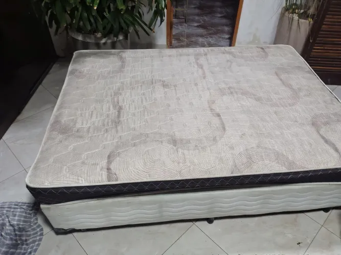 cama box de casal com colchão 