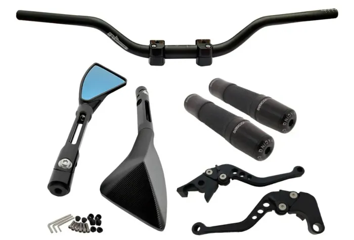 Kit Sport, Guidom, manetes, manoplas, retrovisores - NOVO 