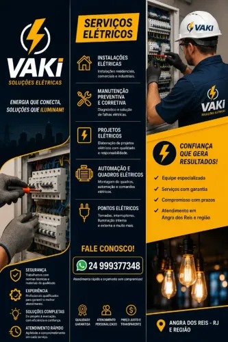 ?Somos a solução dos seus problemas elétricos, faça sua obra conosco por um preço justo ?