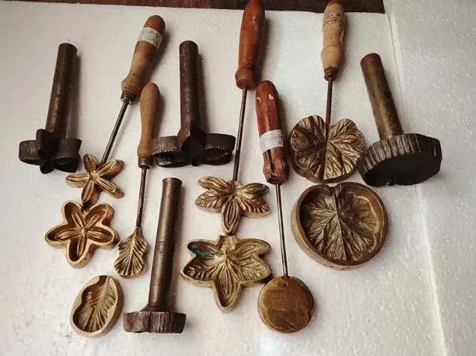 Frisadores de bronze para confecção de flores artesanais