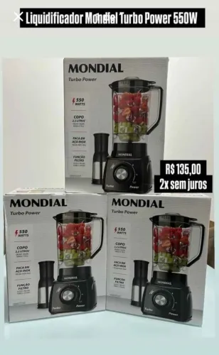 Liquidificador Mondial novo na caixa