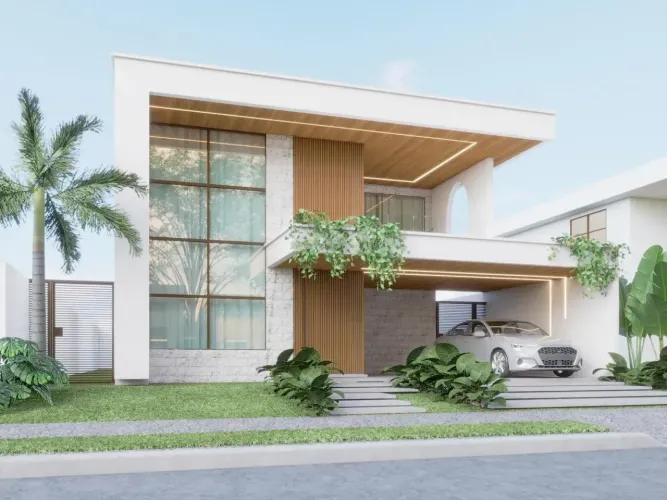 VENDO CASA NO COND FECHADO VISTA LAGOA C/ 4 SUITES/ESCRITORIO/VARANDA/PISCINANASCENTE