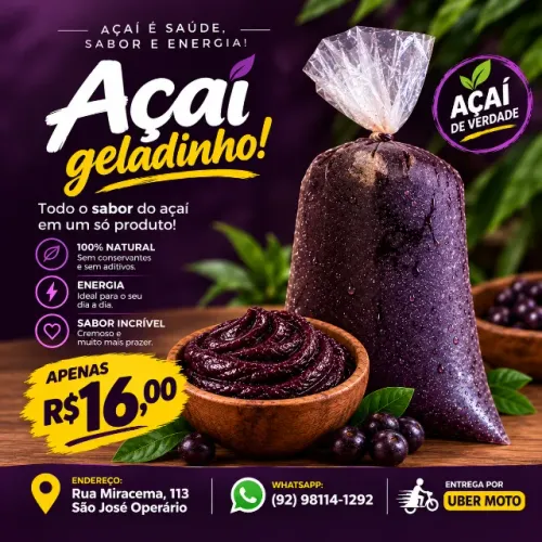 Açaí Novo 100% Original