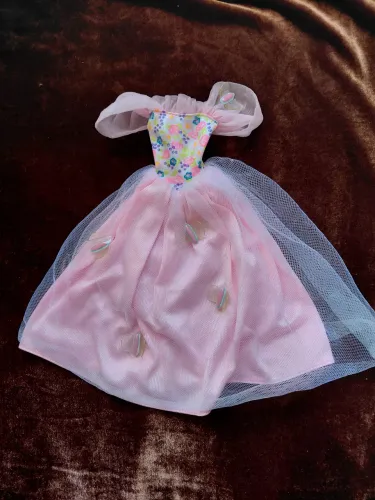 Antigo vestido original da Barbie Butterfly da Mattel 