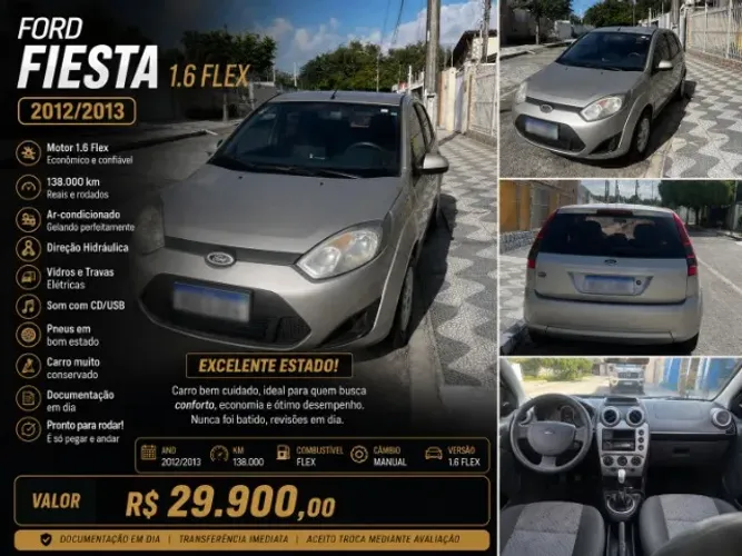 Ford Fiesta 1.6 16V Flex Mec. 5P 2013