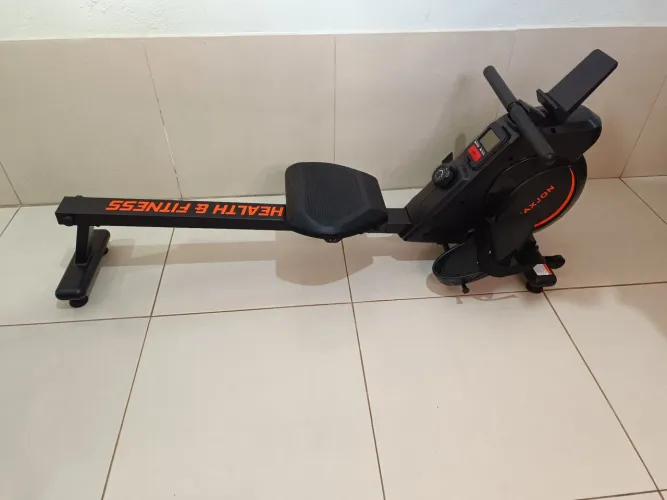 Remo Ergométrico Magnético Dobrável 8 Níveis<br>Silencioso Compacto.