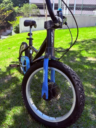 Bicicleta Infantil Aro 16 500 Btwin Preta