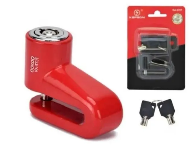 Cadeado para Freio a Disco de Motos, Bike (elétrica ou não) e também Scooters.<br>