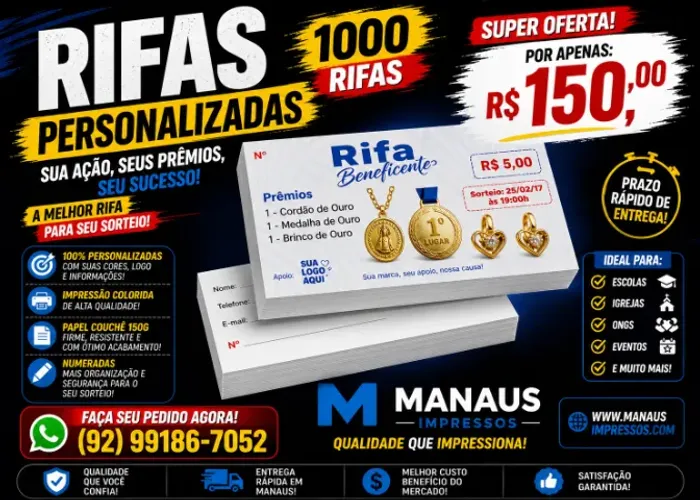 rifas personalizadas ação entre amigos 