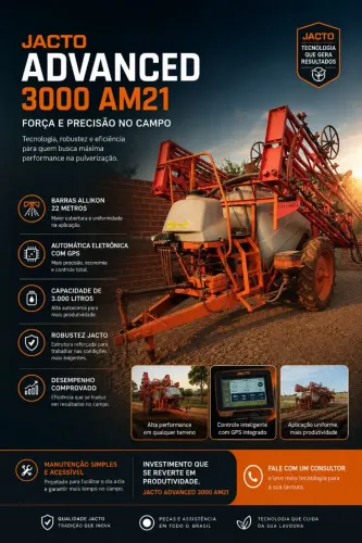 Pulverizador de arrasto Jacto advanced 3000 AM21