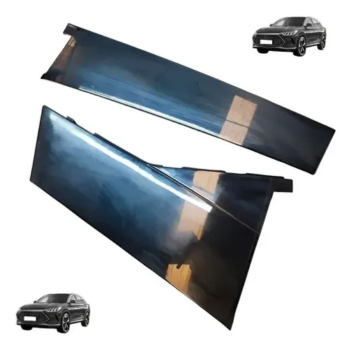 Par Moldura Black Piano Porta Externa Byd Song Plus 23 A 24 Preto.
