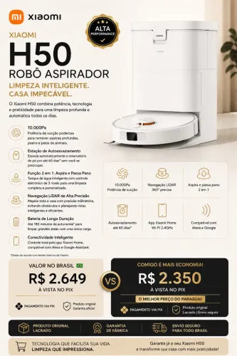 ASPIRADOR ROBÔ XIAOMI VACCUM