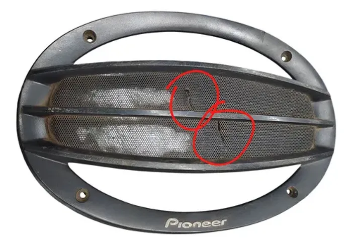 Tela Para Alto Falante 6x9 Polegadas Pioneer Detalhe Preta