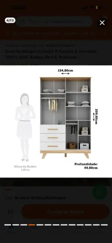 Guarda roupa infantil