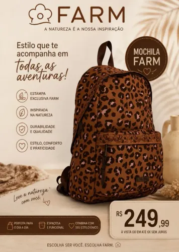 Mochilas e bolsas da Farm®