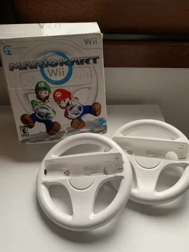 2 Volantes Mario Kart Wii + box original