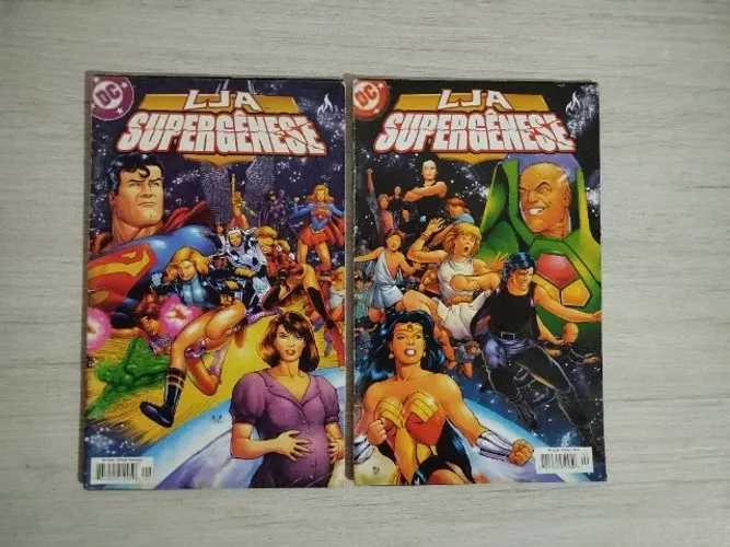 HQ Quadrinhos Liga da Justiça - LJA: Supergênese (completo em 2 volumes)