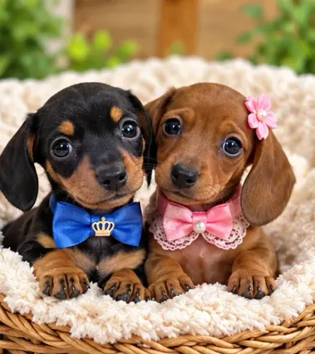 Bebezinho Teckel/Dachshund/Salsicha/Salsichinha/Basset/Cofap fofos e sociáveis