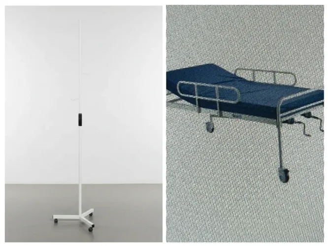 Cama hospitalar e suporte hospitalar