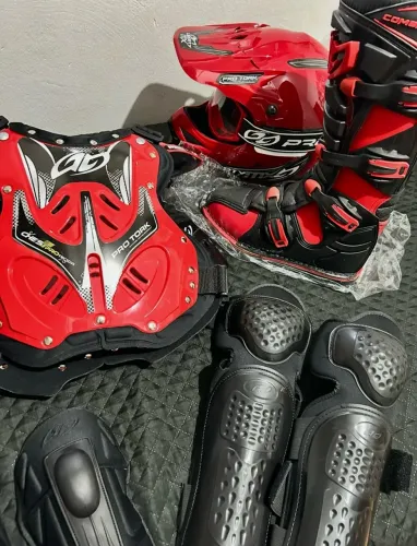 kit roupa completa motocross (novo)