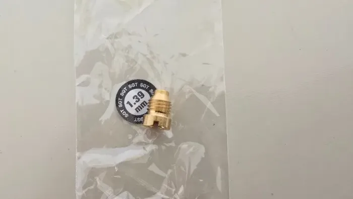 Giclê de 1,21 mm e 1,39 mm de latão para snow foam canhão de espuma