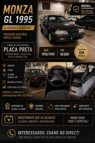 Chevrolet Monza GL 2.0 Efi/sl/l/650/club/barc.2e4p 1995