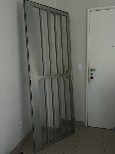 porta de segurança/grade de ferro galvanizado ou alumínio