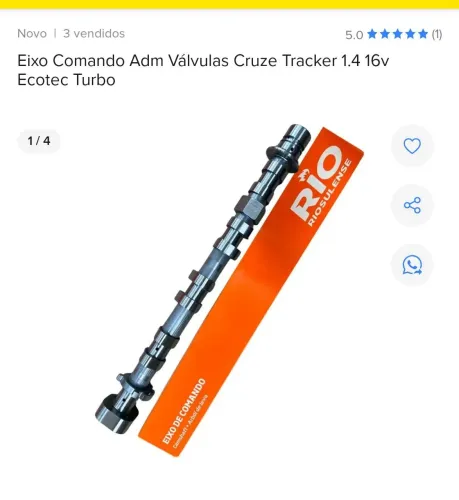 eixo comando válvula admisao