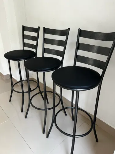 Banqueta de ferro almofada 