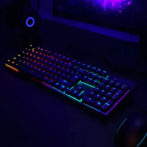 Teclado Gamer Mecânico RGB Blue Switch USB Knup KP-TE114 ABNT2 PS4 PS5 Xbox PC