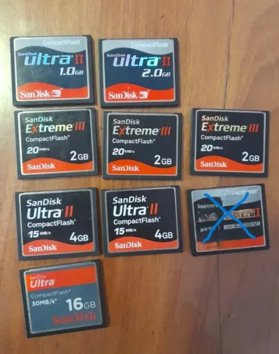 Cartão de memória Compact FLash