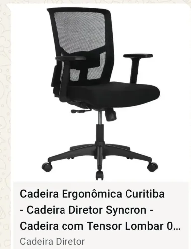 Cadeira ergonômica escritório 